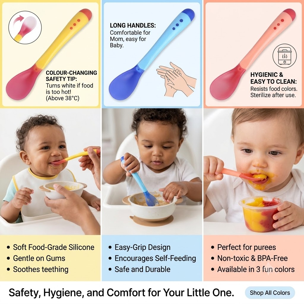 Feeding Spoon with Heat Sensor