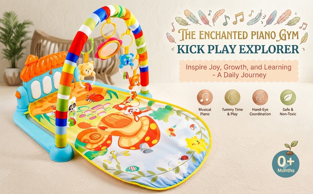 Play Gym with Kick Musical Pianno babbies