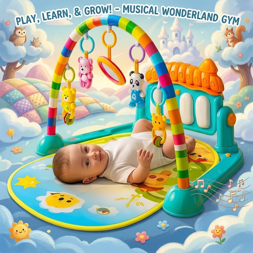 Play Gym with Kick Musical Pianno babbies