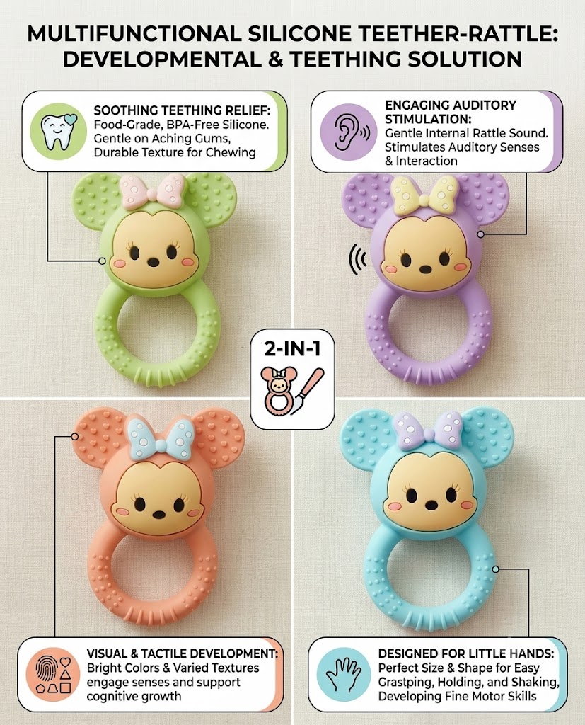 Teether & Rattle Minimouse pista