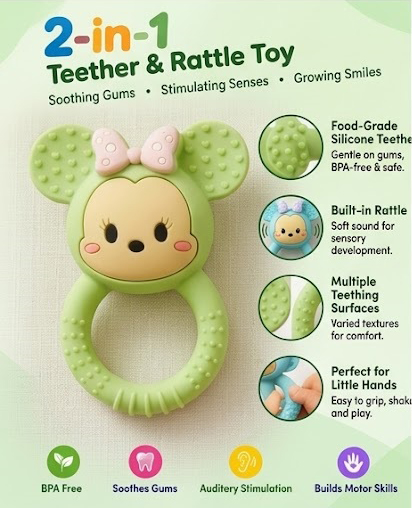 Teether & Rattle Minimouse pista