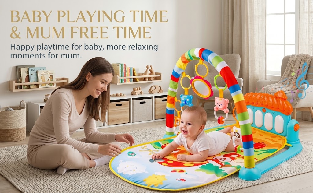 Play Gym with Kick Musical Pianno babbies